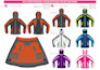 design ski coat, jacket and outerwear cad sketch or tech pack